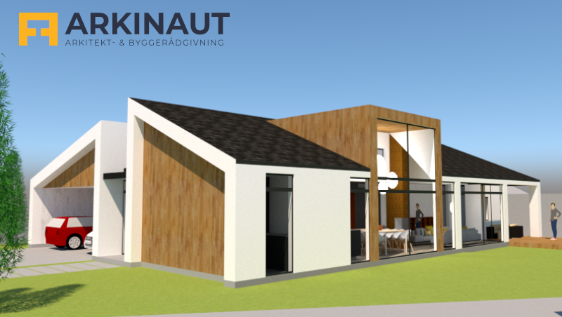 Moderne arkitekttegnet villa - Arkinaut Arkitekt- og byggerådgivning ApS 3