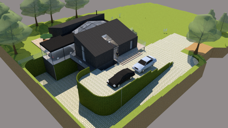 Moderne villa i utraditionel stil - Arkinaut Arkitekt- og byggerådgivning Aps (2)