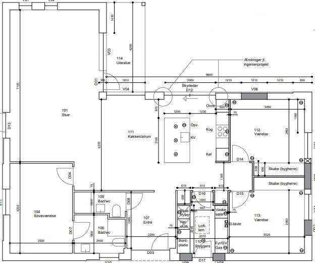 Ombygning af køkken, stue, bryggers m.v. - Arkinaut Arkitekter aps 8