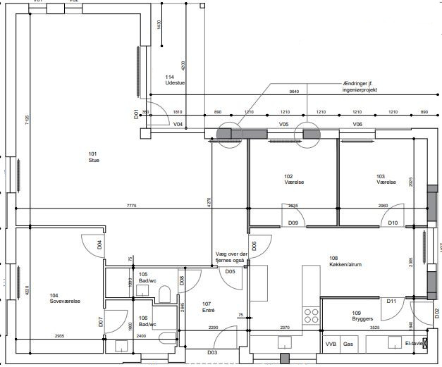 Ombygning af køkken, stue, bryggers m.v. - Arkinaut Arkitekter aps 9